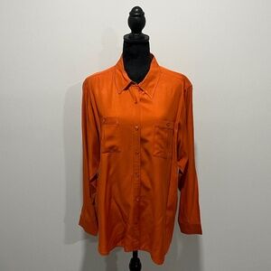 Investment Long sleeve, Woman’s, Shirt, Orange, Size XL